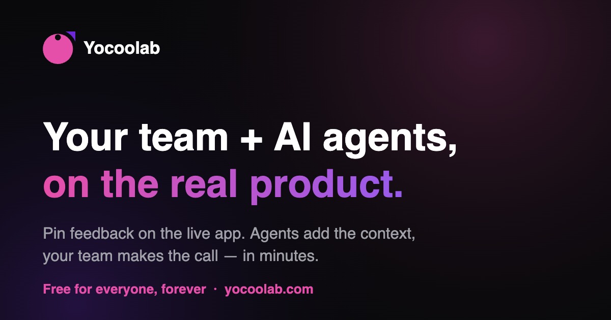 Your team+agents, on the real product. preview